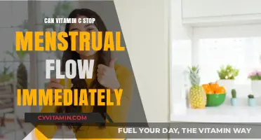 Exploring the Myth: Can Vitamin C Halt Menstrual Flow Instantly?