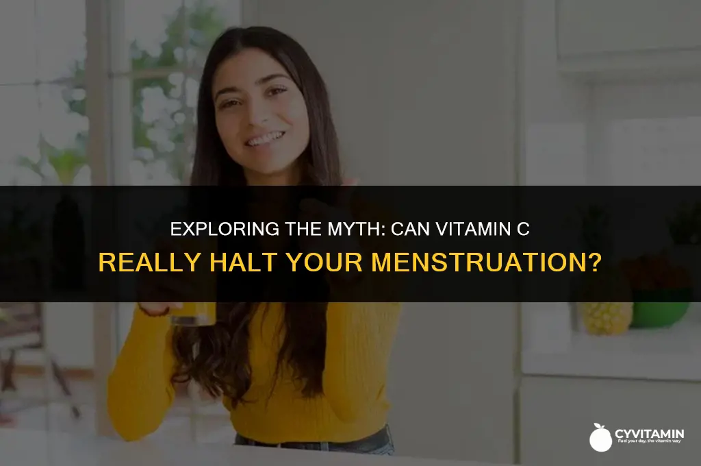can vitamin c stop your period