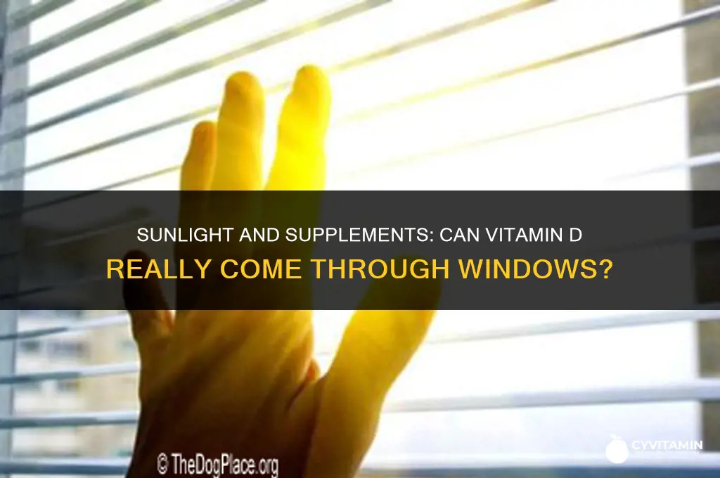 can vitamin d come through windows