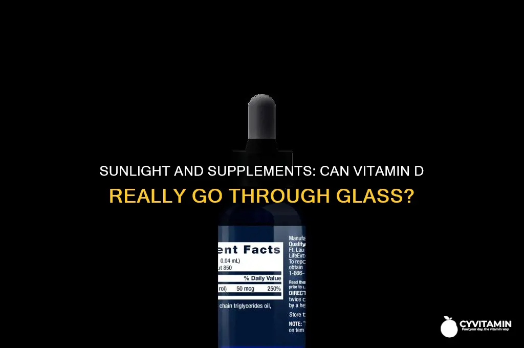 can vitamin d go through glass