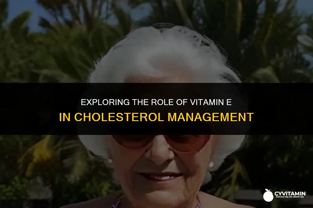 can vitamin e lower cholesterol