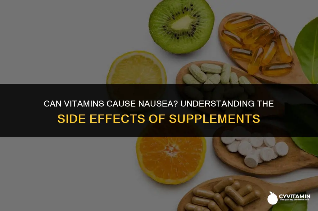 can vitamins make you vomit