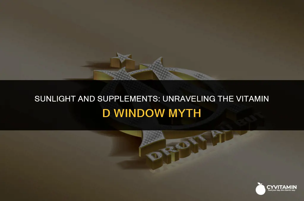 can you absorb vitamin d through a window