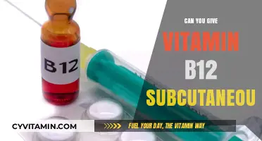 Exploring Subcutaneous Vitamin B12: Benefits, Risks, and Proper Administration