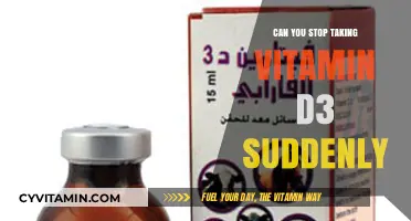 Abruptly Ending Vitamin D3: Potential Risks and Safe Practices
