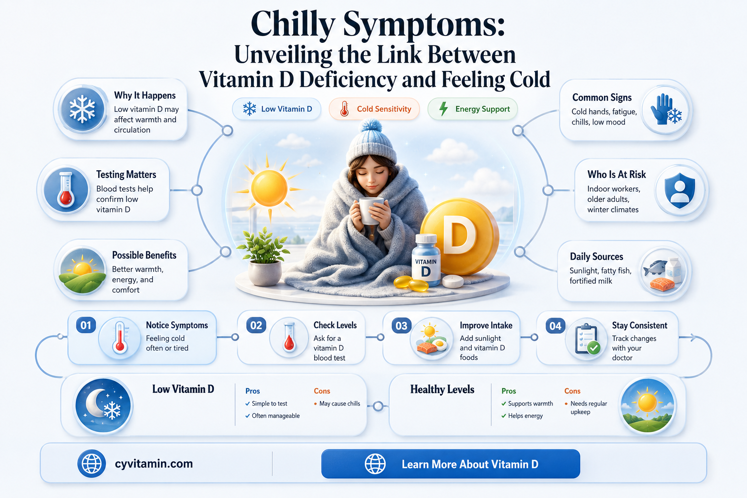 does vitamin d deficiency make you feel cold
