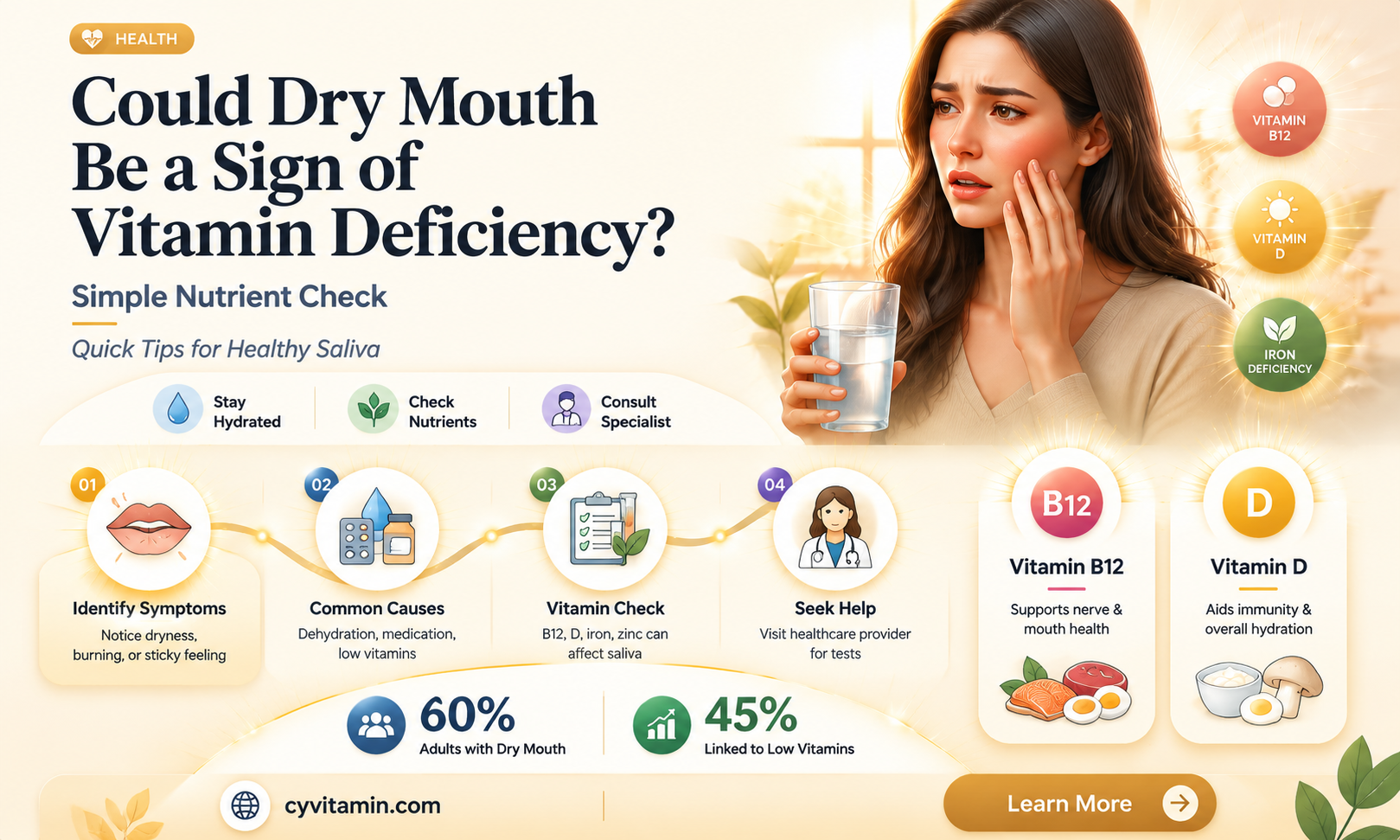 could dry mouth be a vitamin deficiency