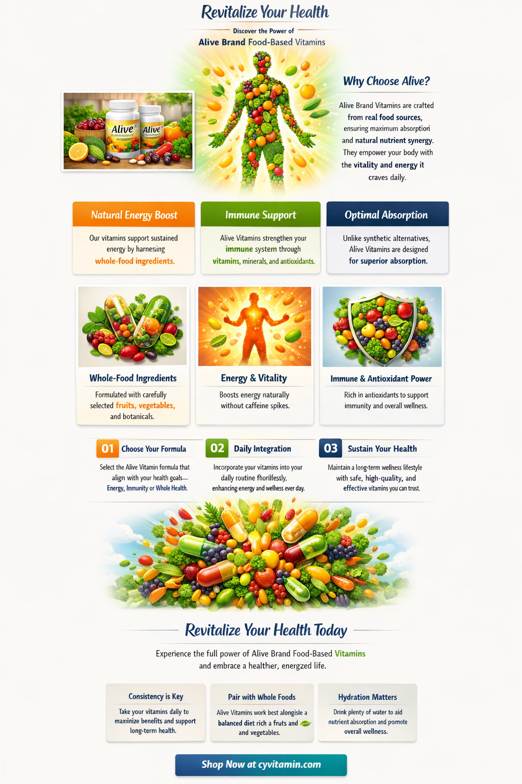 are alive brand vitamins food based