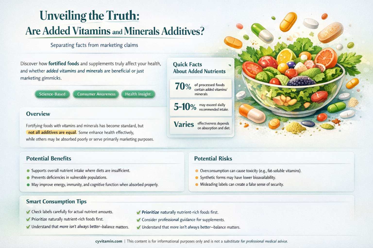 are added vitamins and minerals additives