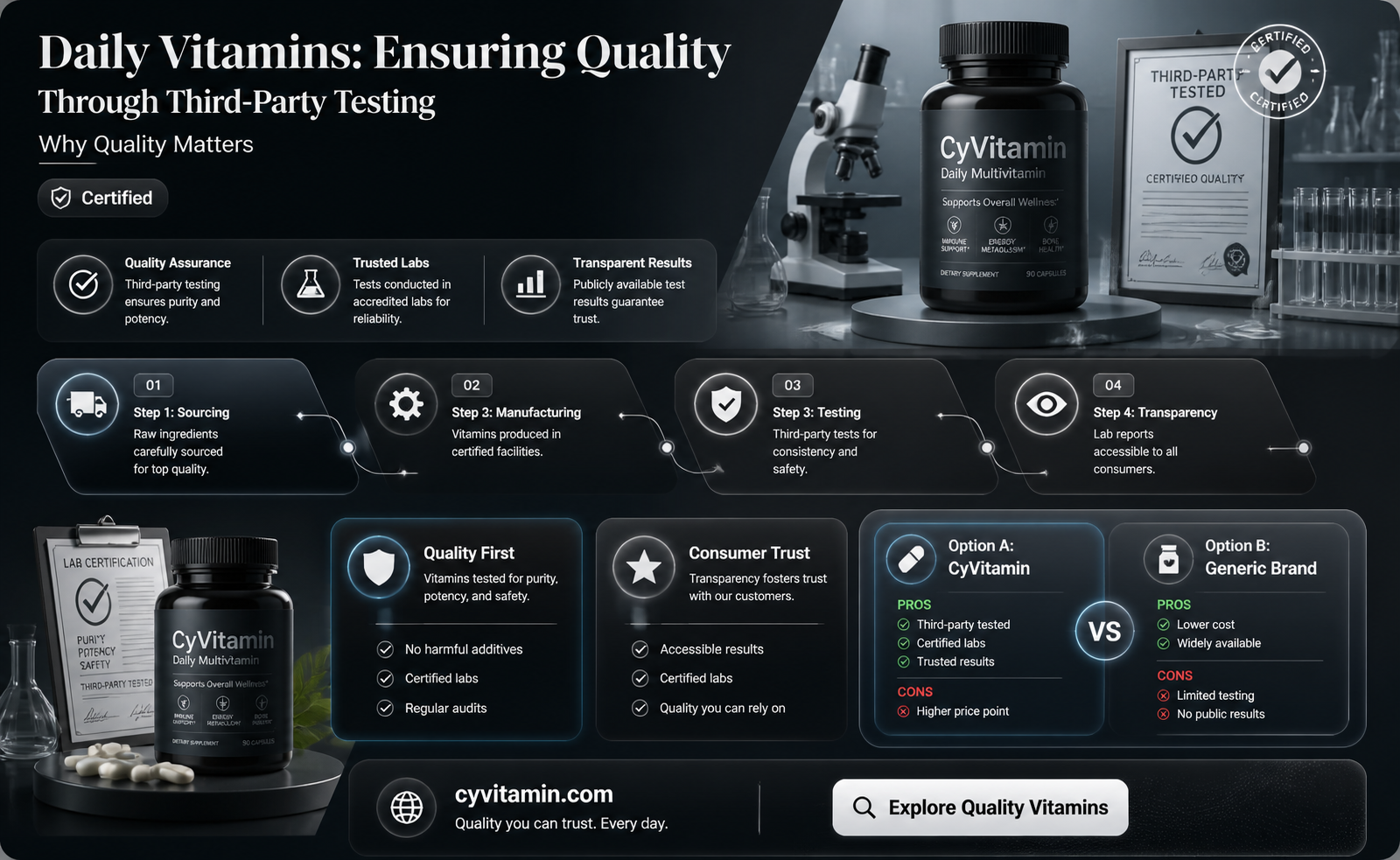 are one a day vitamins third party tested