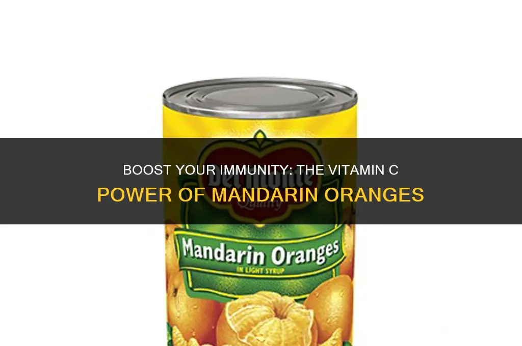 do mandarin oranges have vitamin c