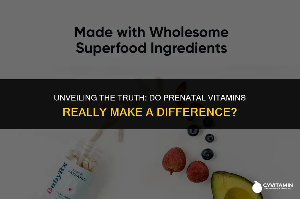 do prenatal vitamins work