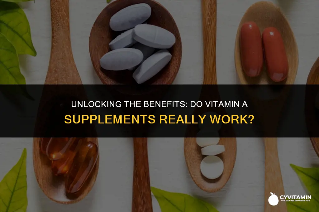 do vitamin a supplements work