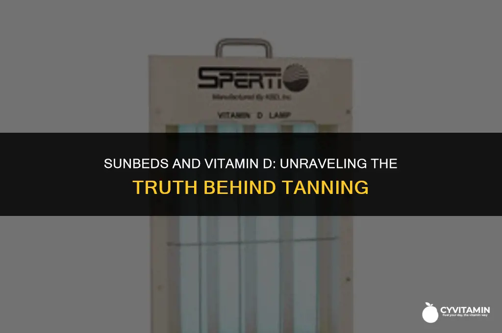 do you get vitamin d from sunbeds