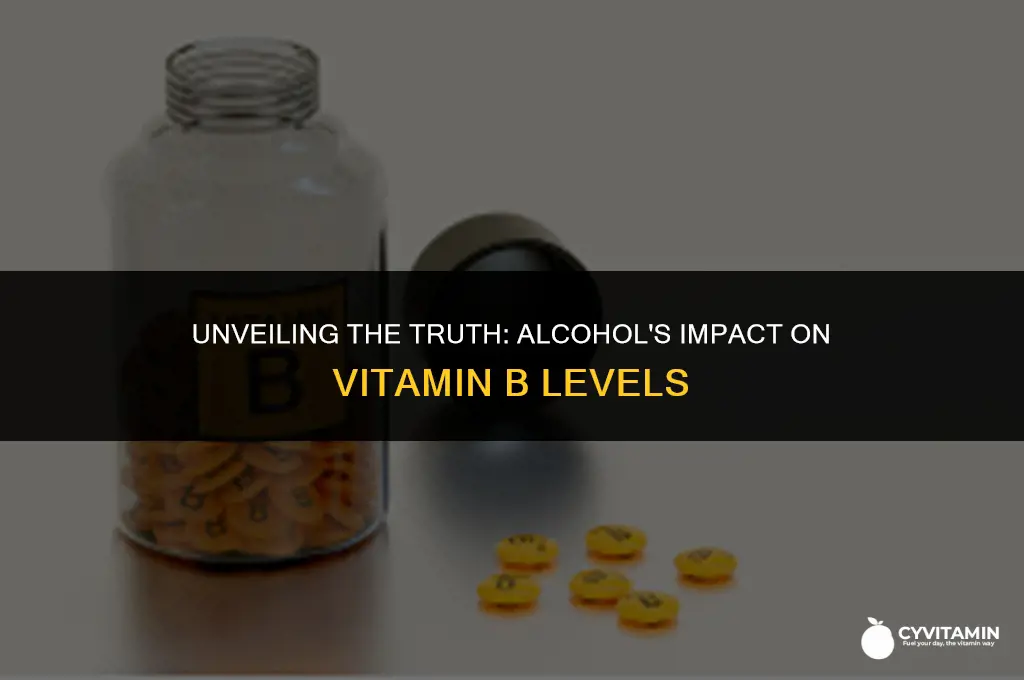 does alcohol cause vitamin b deficiency