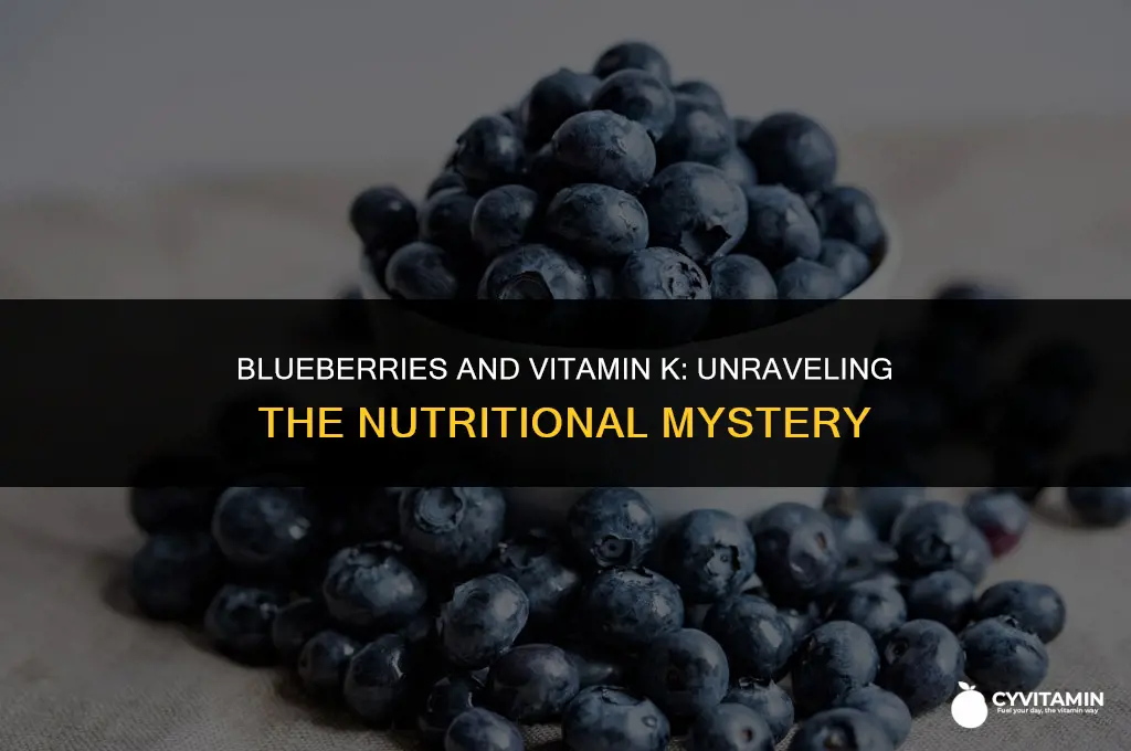 does blueberries have vitamin k
