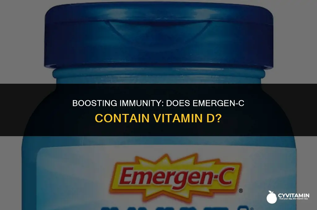 does emergen c have vitamin d