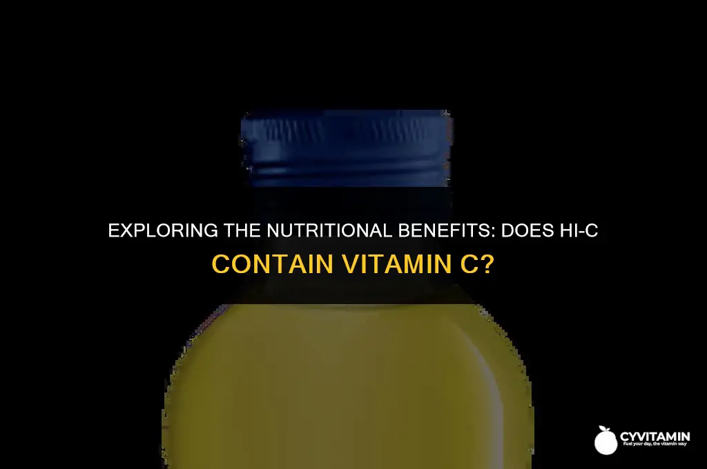 does hi c have vitamin c
