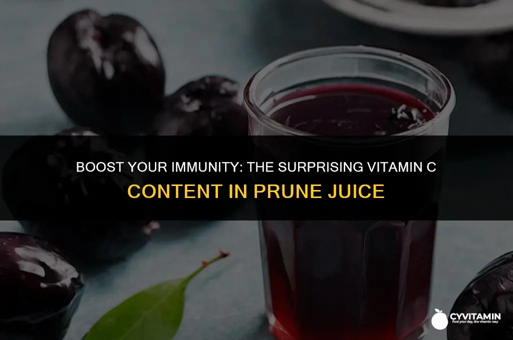 does prune juice have vitamin c