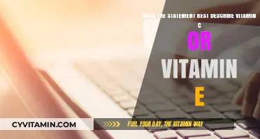 Vitamin C vs. Vitamin E: Which Statement Best Fits Each?