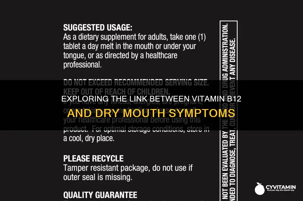does vitamin b12 cause dry mouth