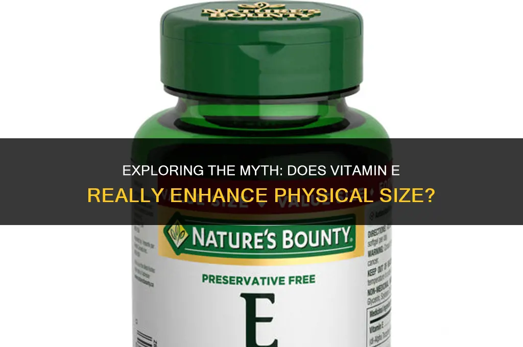 does vitamin e make u bigger