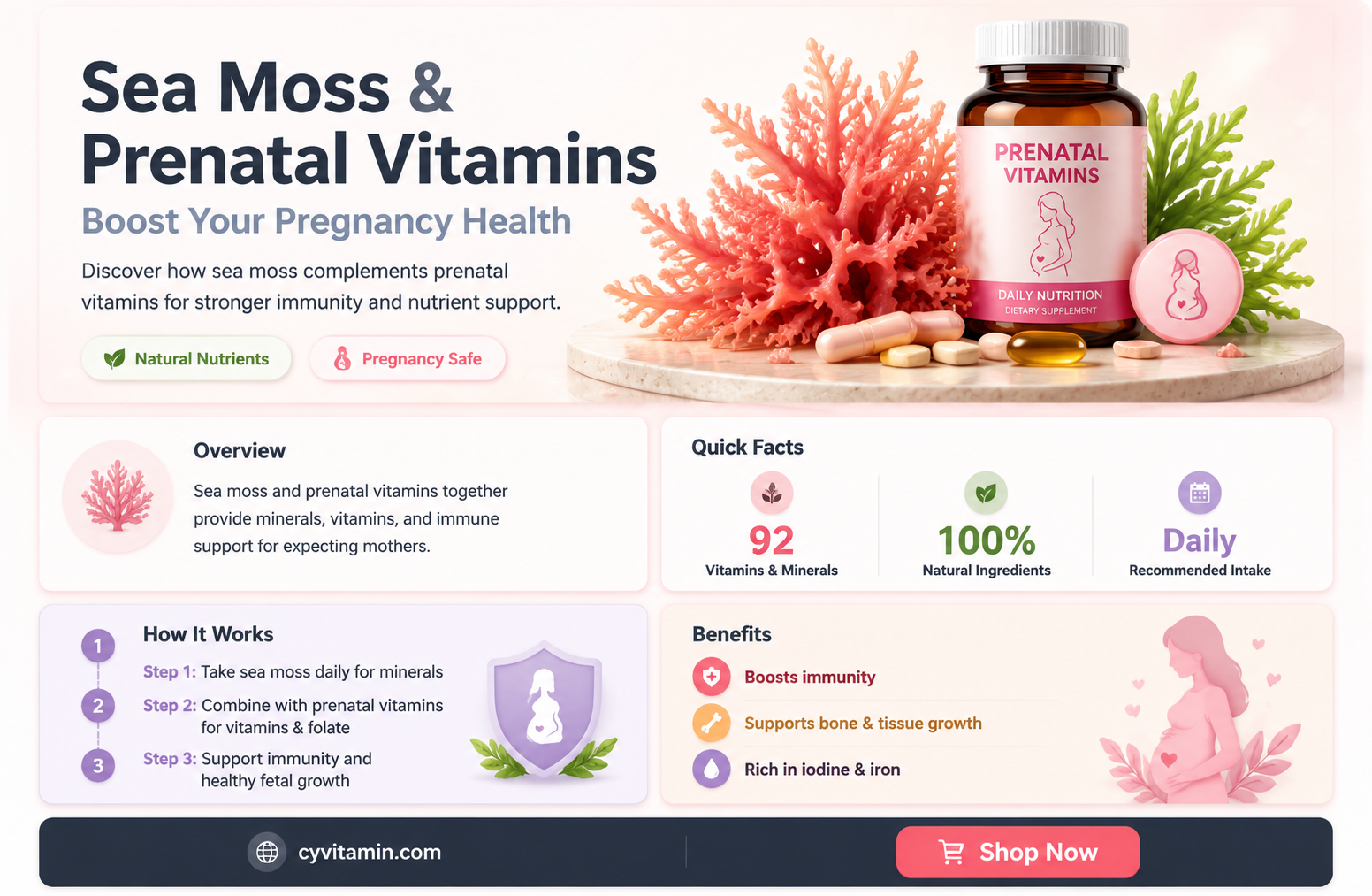 can you take sea moss and prenatal vitamins together