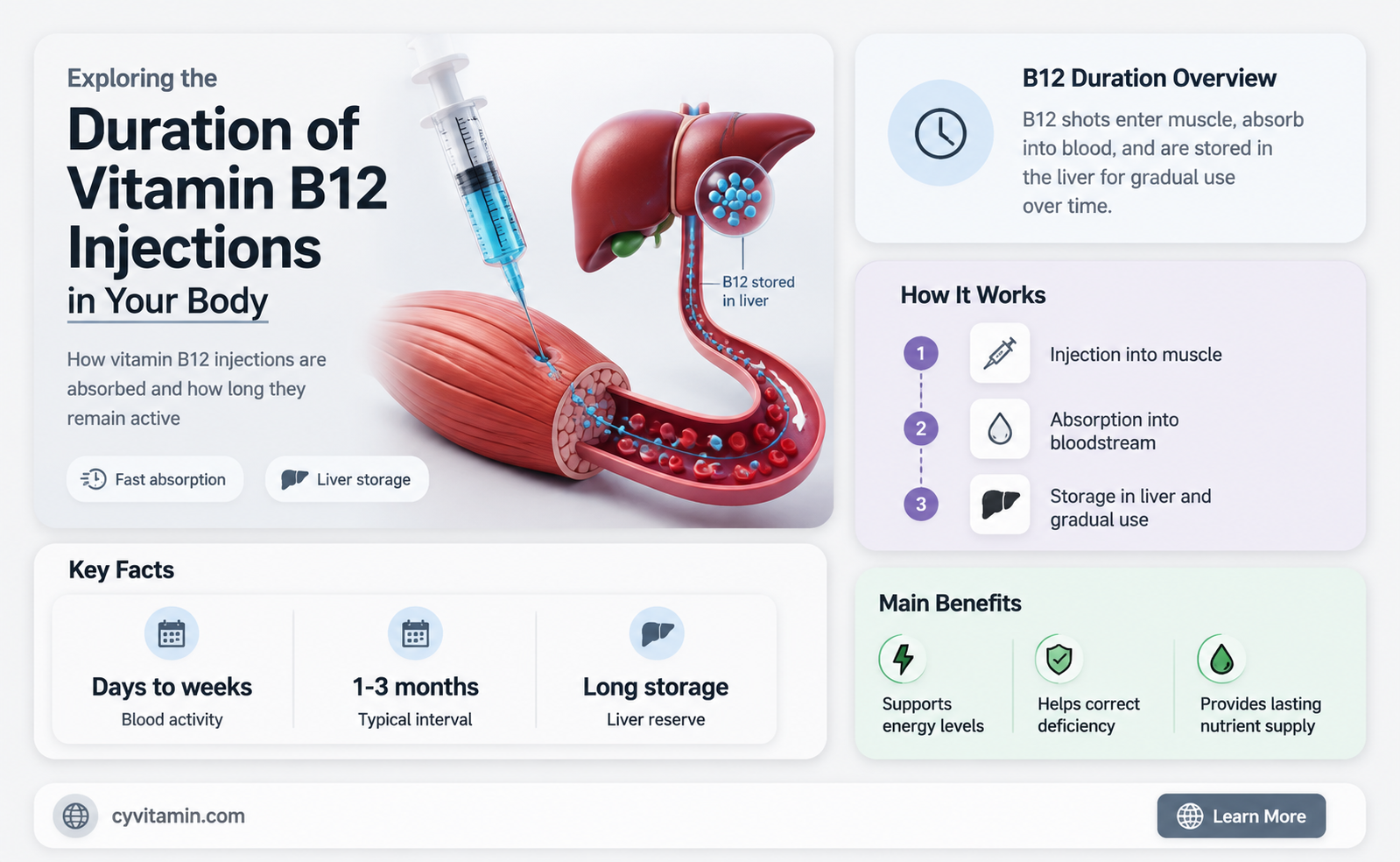 how long does vitamin b12 injection stay in your system