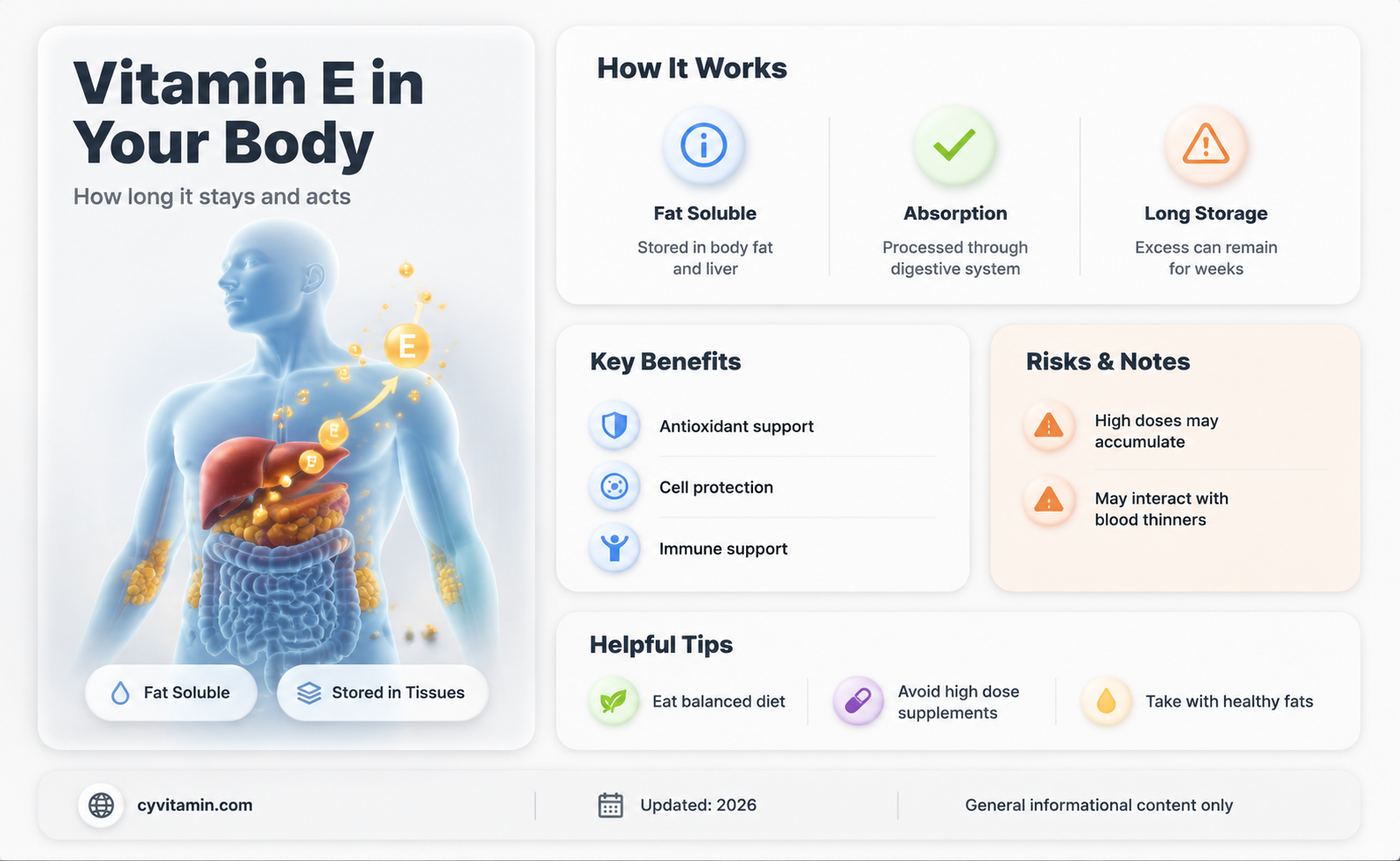 how long does vitamin e stay in your system