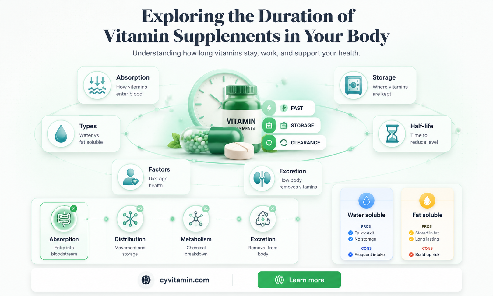 how long do vitamin supplements stay in your system
