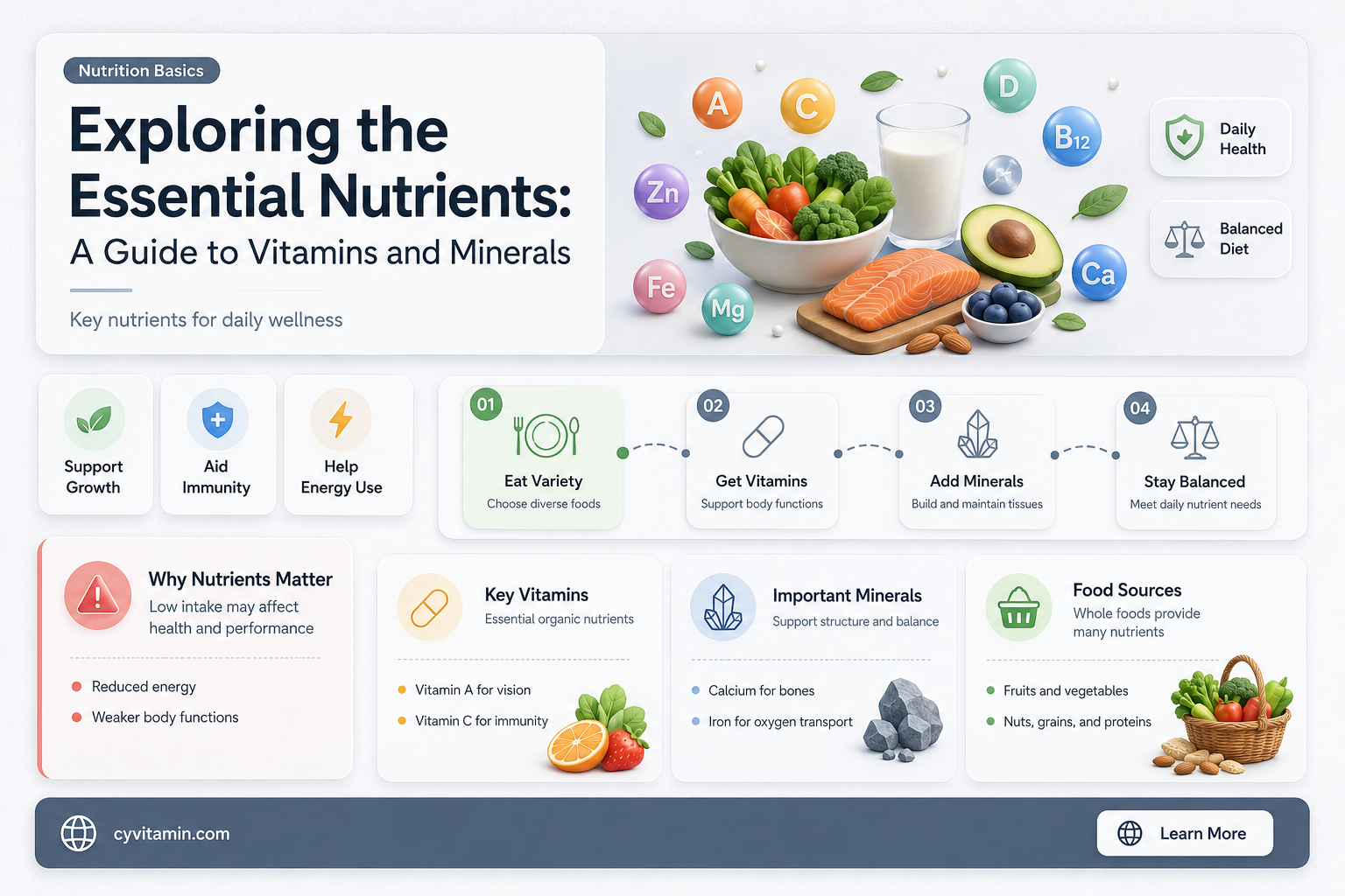 how many vitamins and minerals are there