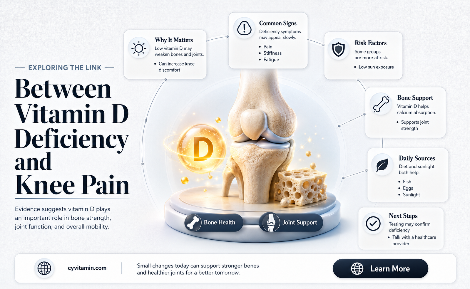 does vitamin d deficiency affect knee pain