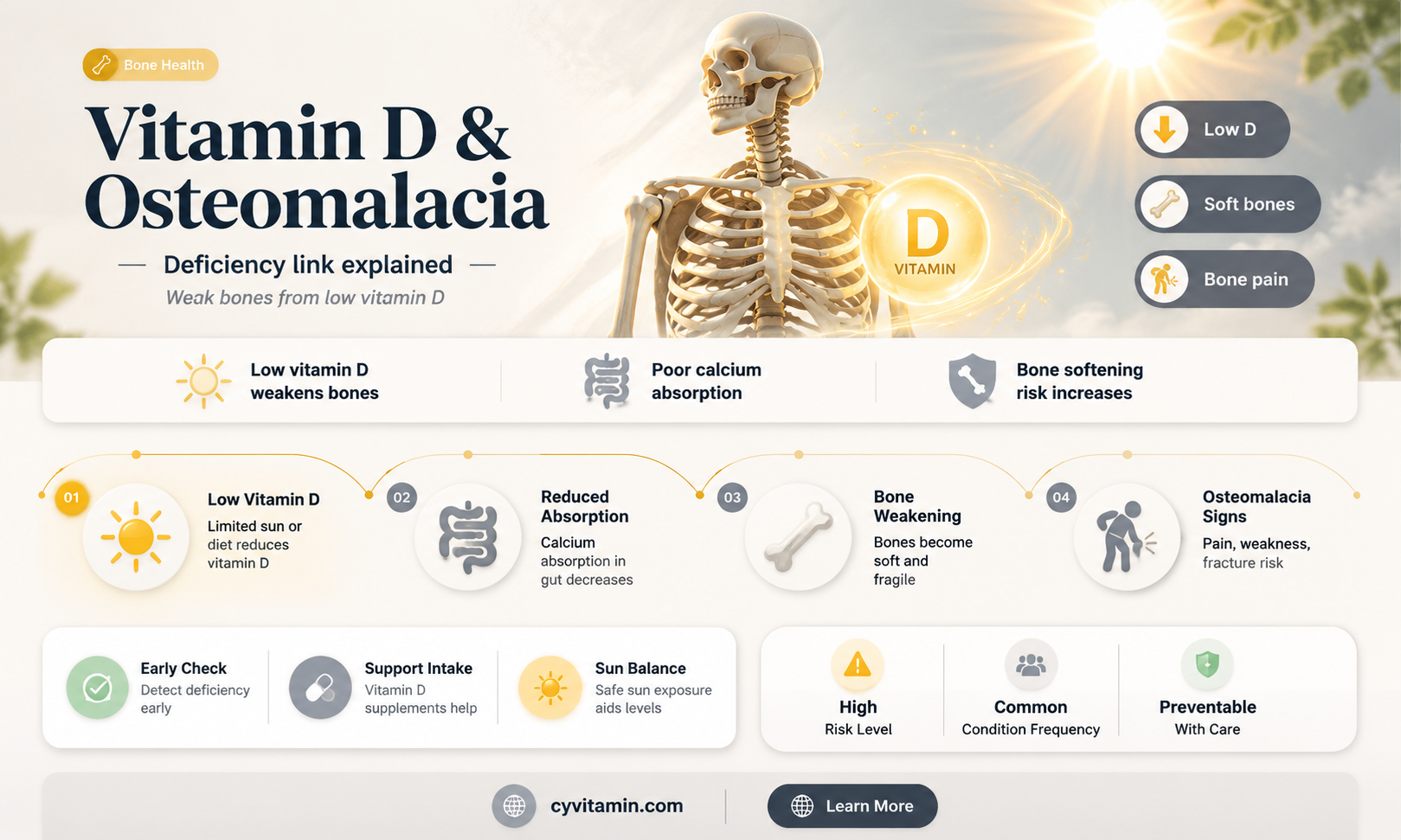 how is vitamin d deficiency related to osteomalacia