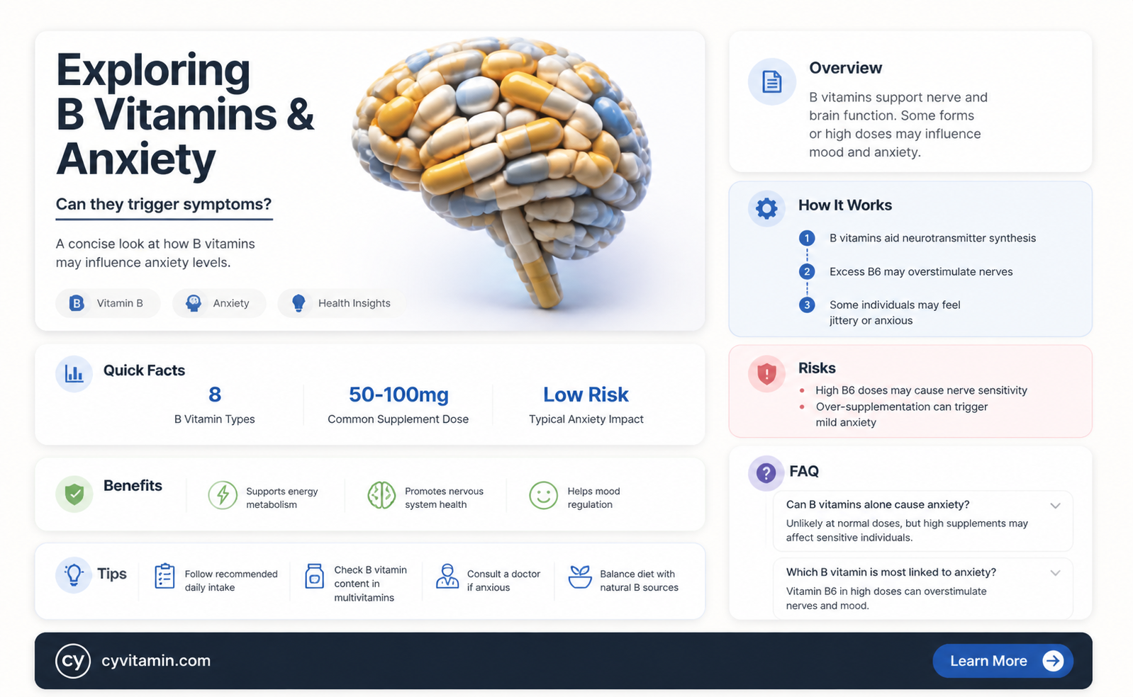can b vitamins cause anxiety