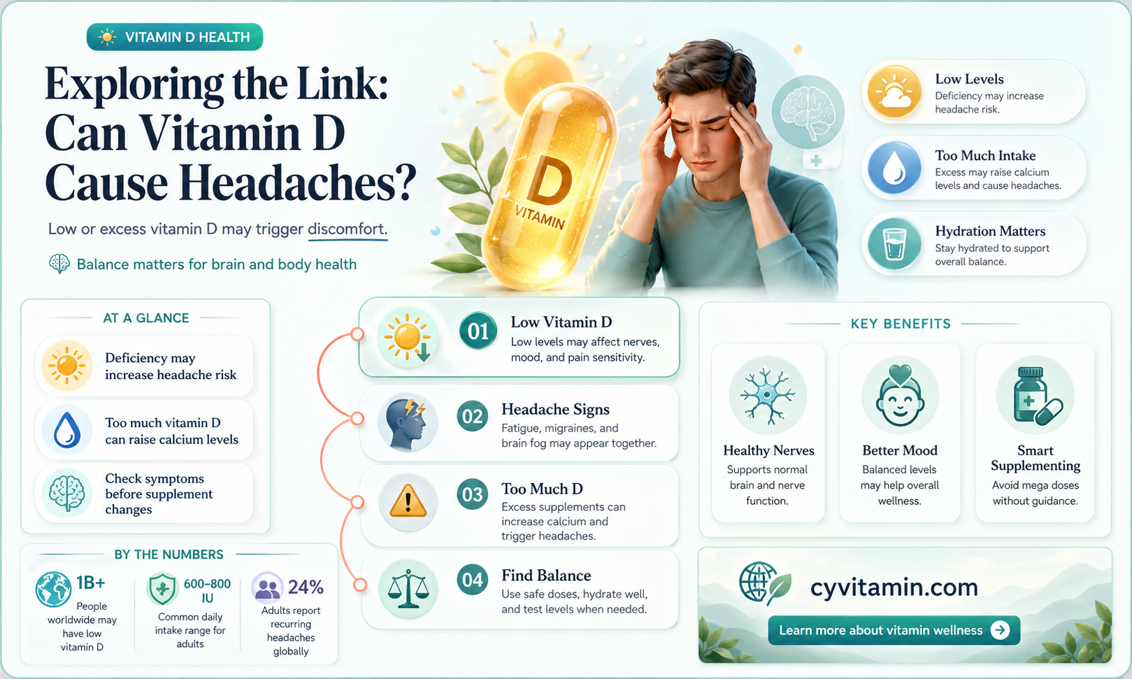 can vitamin d give you a headache