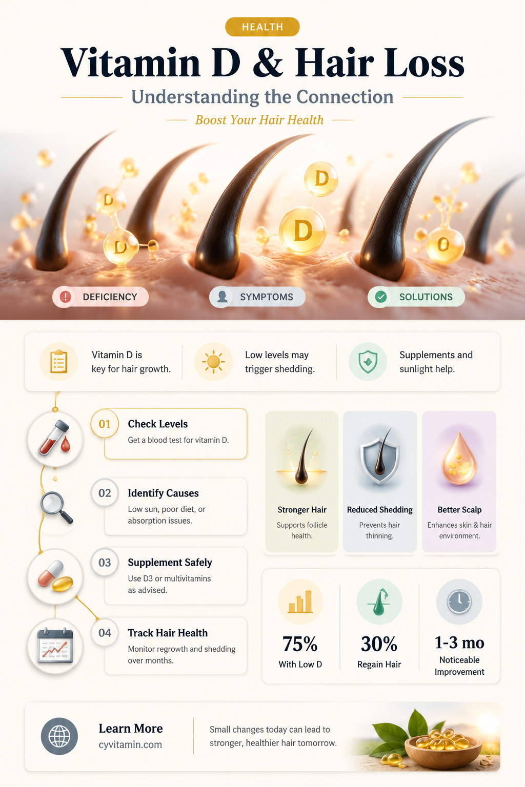 can vitamin d deficiency lead to hair loss
