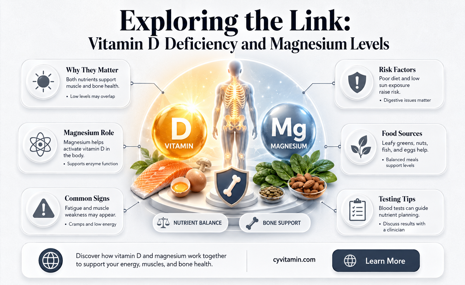 does vitamin d deficiency affect magnesium