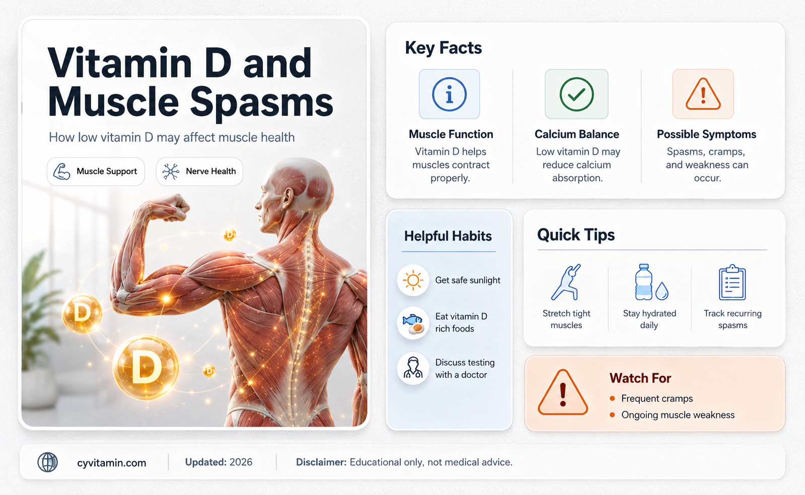 does vitamin d deficiency cause muscle spasms