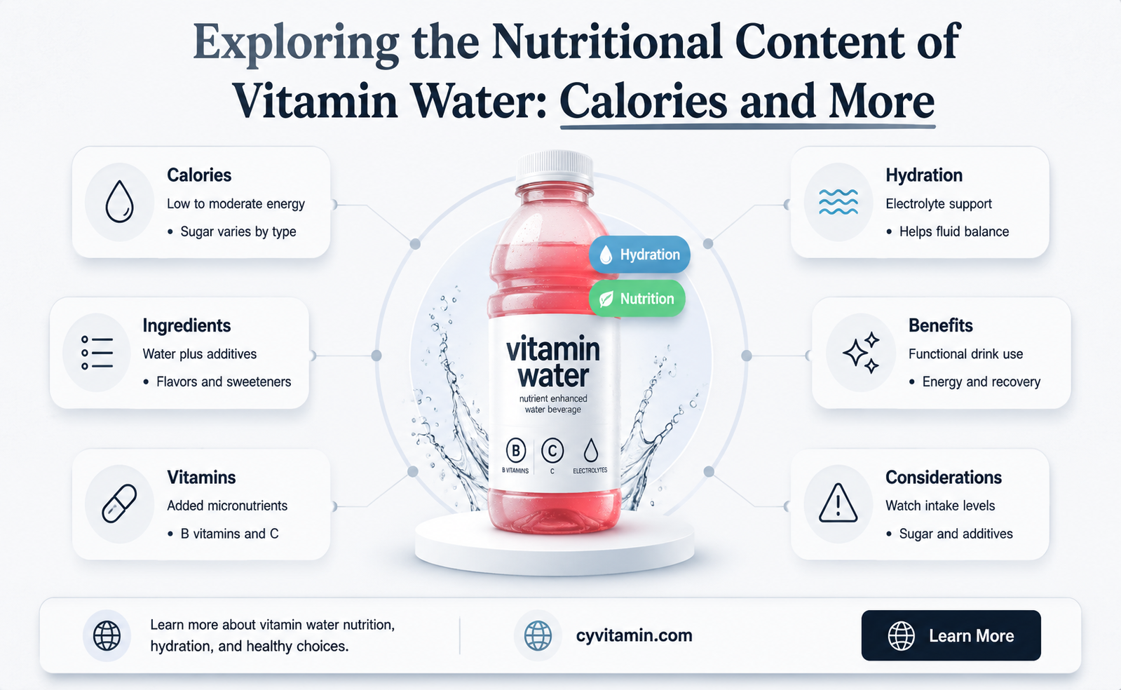 how many calories in a vitamin water