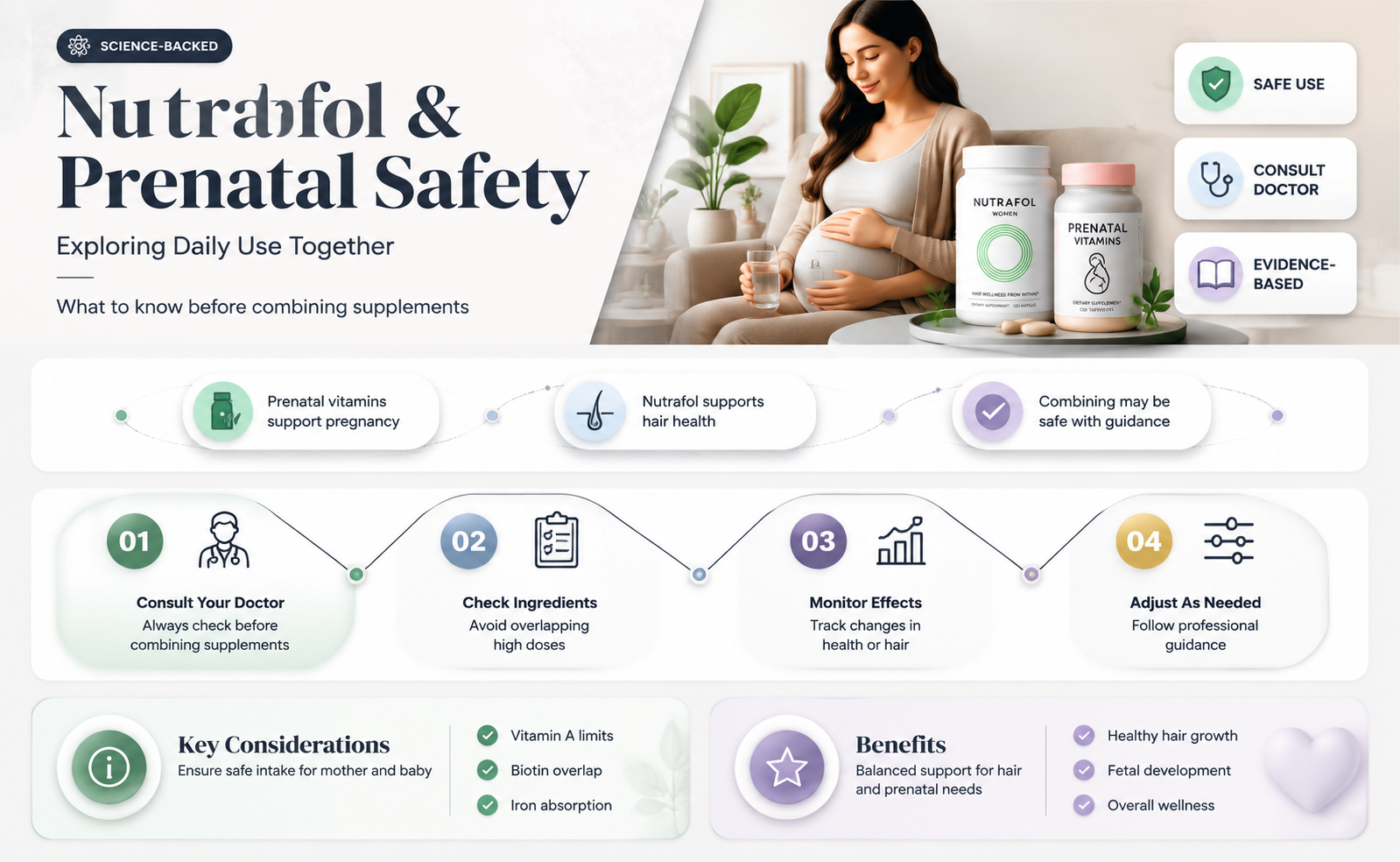 can you take nutrafol and prenatal vitamins together