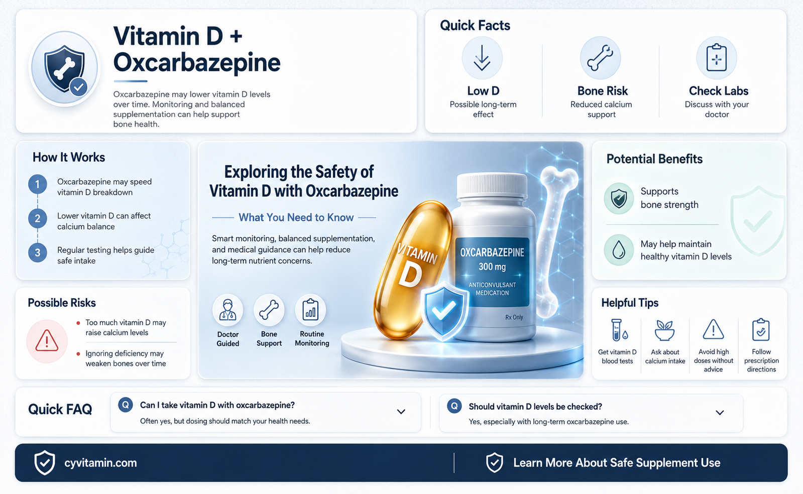 can i take vitamin d with oxcarbazepine