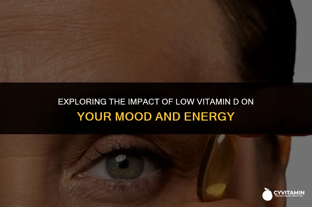 how does low vitamin d make you feel