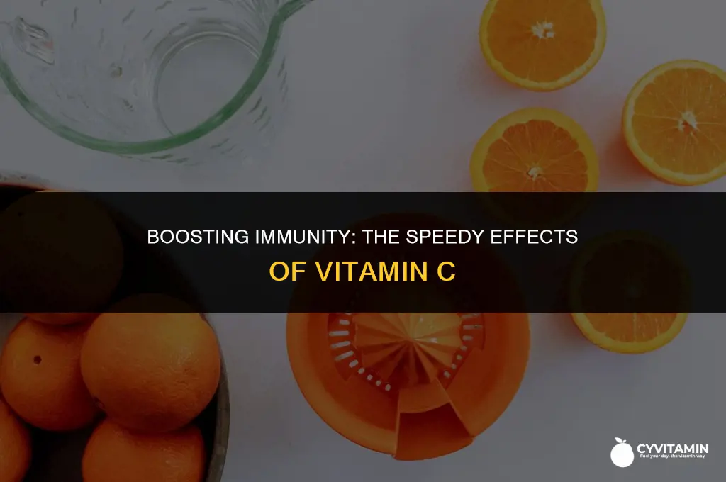 how fast does vitamin c work