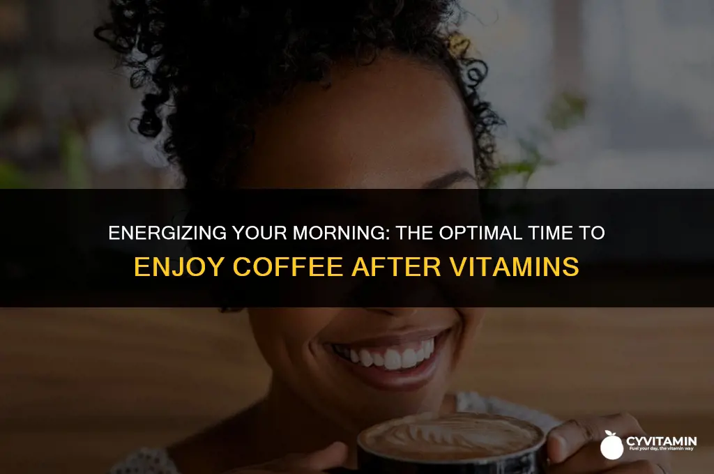 how long after taking vitamins can i drink coffee