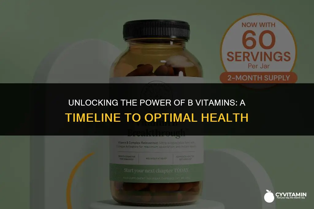 how long do b vitamins take to work