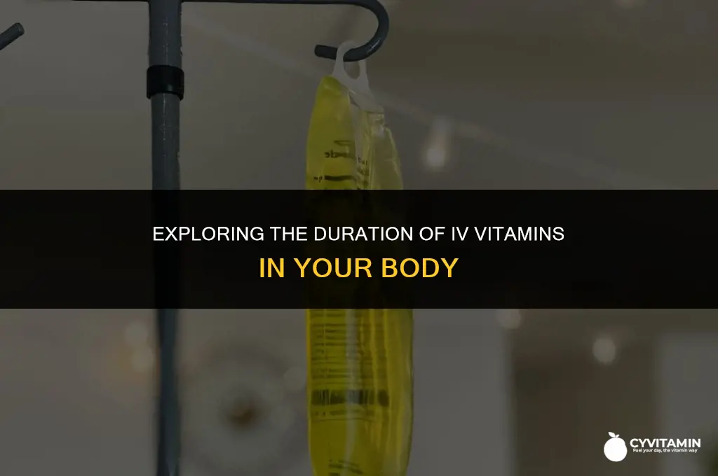 how long do iv vitamins stay in your system
