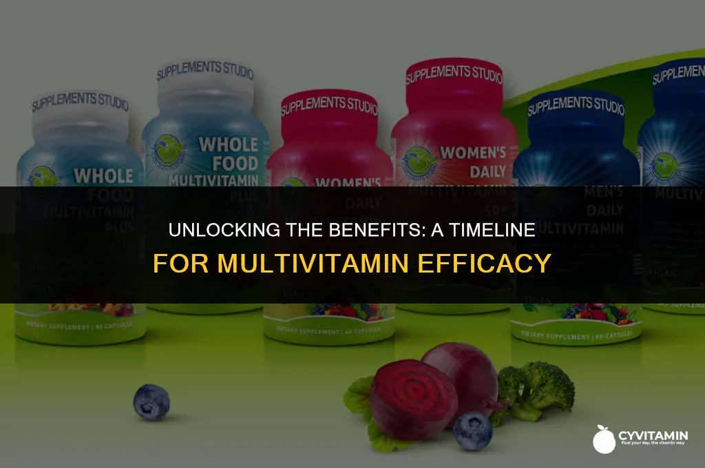 how long do multivitamins take to start working