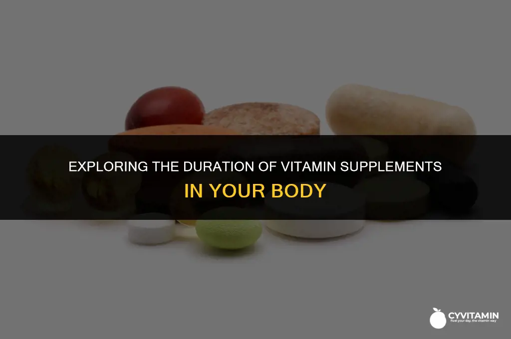 how long do vitamin supplements stay in your system