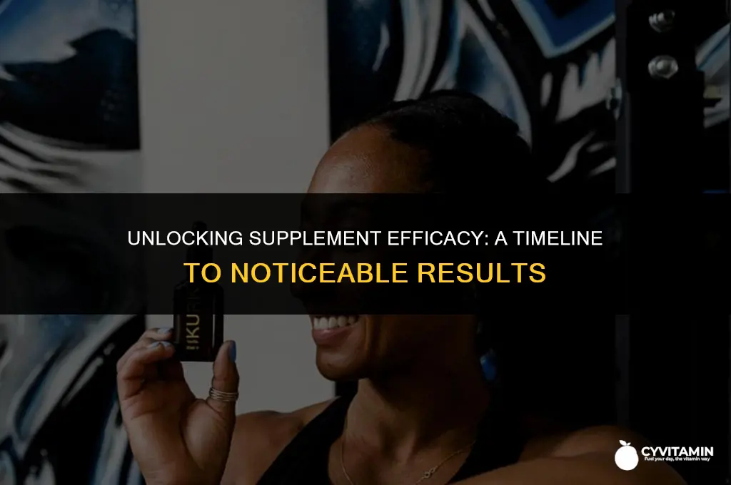 how long does it take for supplements to work