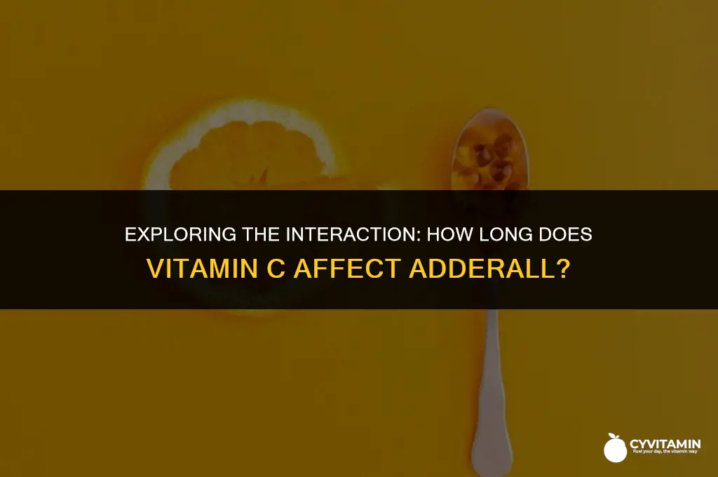 how long does vitamin c affect adderall